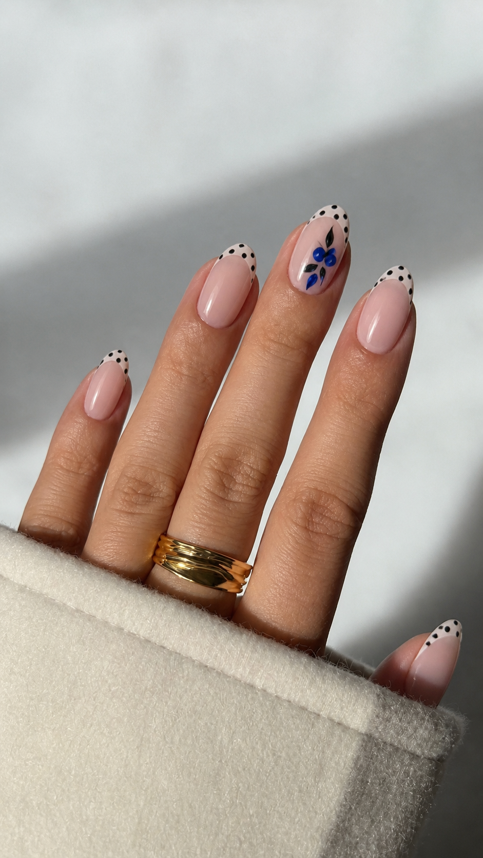 Blue Berry French Tips