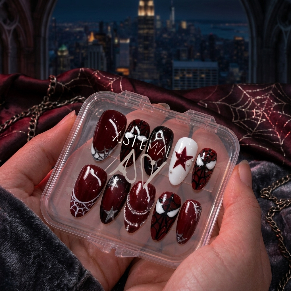 Spiderman Press On Nails