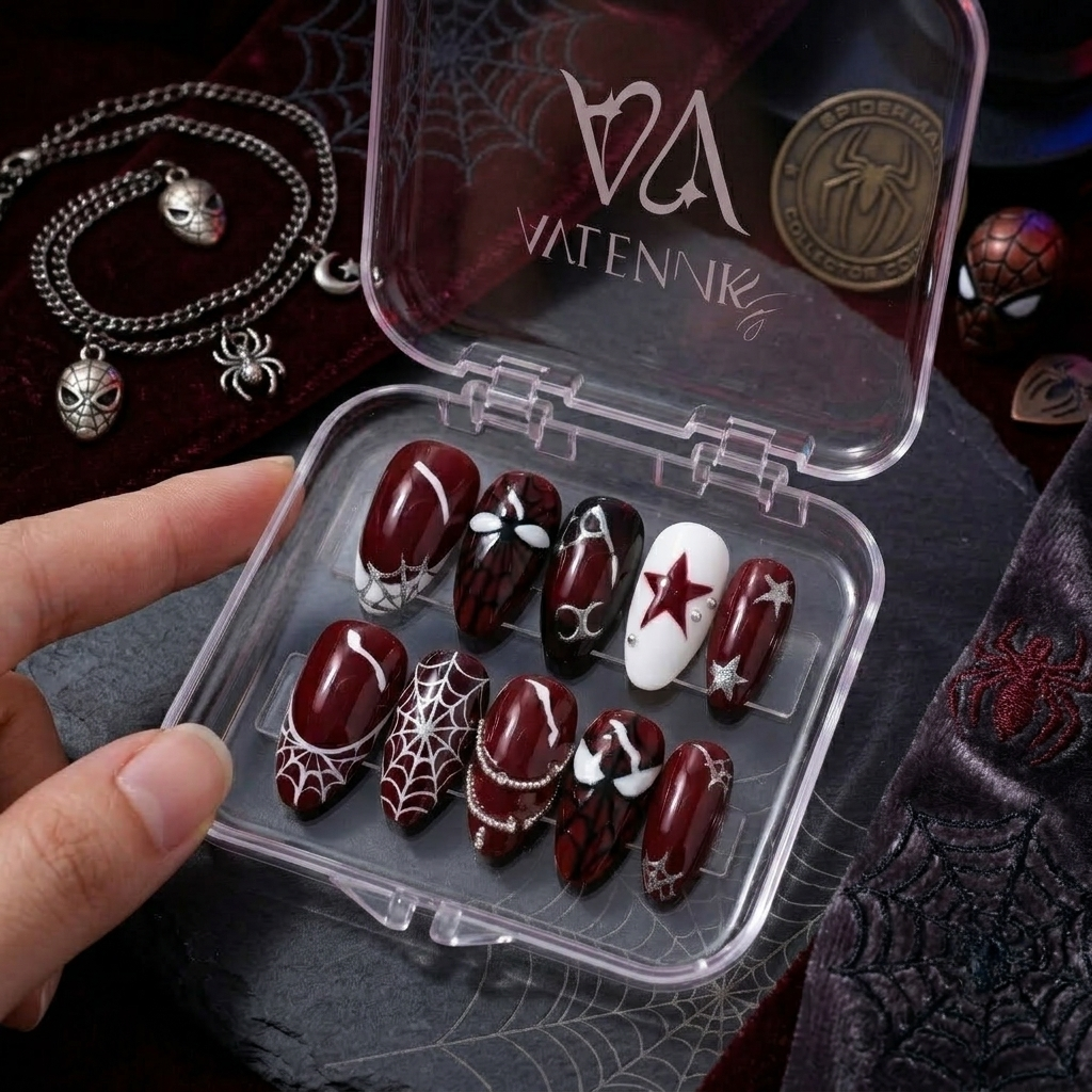 Spiderman Press On Nails